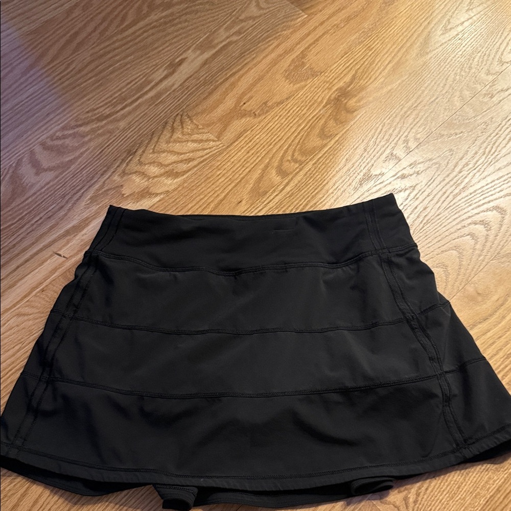lululemon athletica Black Pleated Athletic Skort